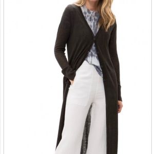 Inhabit Long Gilet Sweater - Gray - Sz. Petite/ XS